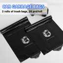 2 x Car Trash Bag,2 Rolls of Garbage Bags (40 Garbage Bags Total) For Multipurpose Mobile Phone Stand Trashcan, Car Accessories Hanging Garbage Can