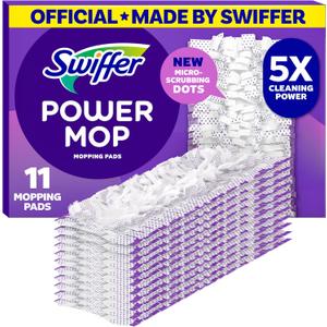 Swiffer PowerMop Multi-Surface Mopping Pad Refills, Made by Swiffer, for Floor Cleaning, 11 Count