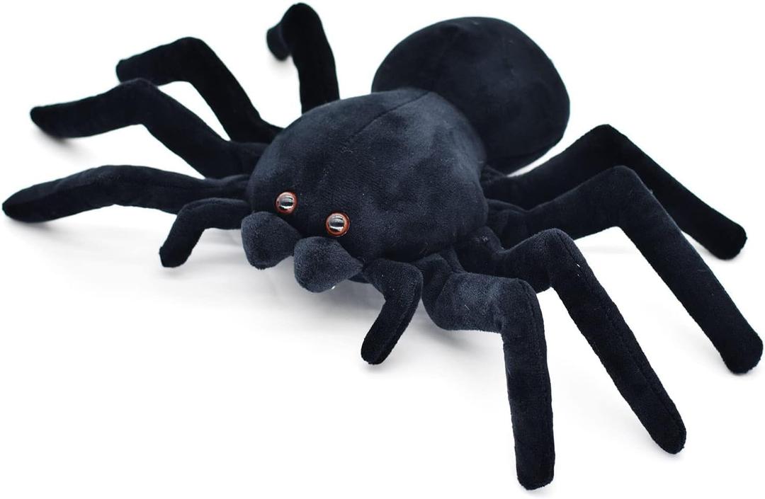 JOSON Halloween Spider Plush Toy, Super Soft Stuffed Animal Plush Doll, Party Decoration for Boys and Girls (Medium-9.8in x 15.7in)
