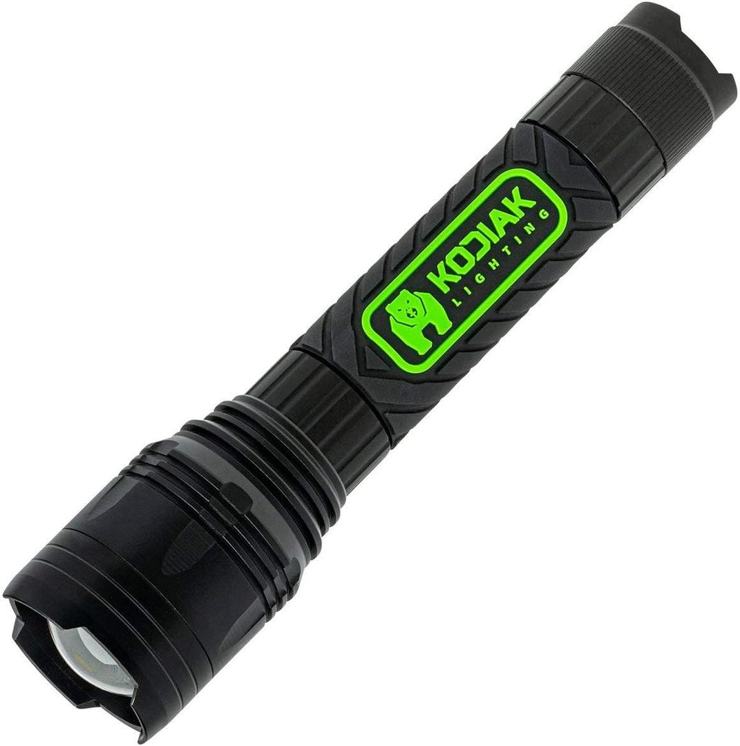 KODIAK Tactical Flashlight, 3500 Lumen Compact LED Flashlight with Rubber Coated Grip, High Power Work Light for Camping, Hiking, Outdoors  2 Light Modes, Durable & Gift-Ready