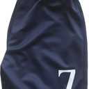 #7 R Special Edition Kids Soccer Jersey Kit Set Socks Short Youth Sizes, 26 (Blue, M)