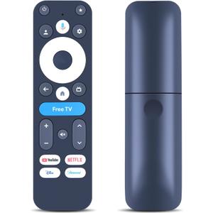 Voice Replacement Remote Control for onn 4K Pro Streaming Device 100135769 (2024), Compatible with ONN Google TV 4K Pro/Plus Streaming Box (Black)