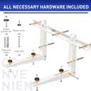 Mini Split Wall Mounting Bracket for 7000-18000 BTU Outdoor Condenser Ductless Universal Air Conditioner and Heat Pump System Support up to 330 lbs