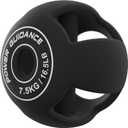 POWER GUIDANCE Spherebell Dumbbells + Kettlebell, Achieve Peak Exercise Performance while Minimizing Stress on Joints (Black-16LB)