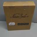 Nature Smile 11.8'' Kids Baby Toddler Children Solid Wooden Pants Hangers, Trousers Bottom Hangers with 2-Adjustable Clips Anti-Rust Hook Pack of 10 (Natural)