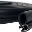 Car Door Rubber Seal Strip with Side Large Bulb(26Ft), Automotive Weather Stripping, Edge Trim for Boats, Automobile, RVs, Trucks