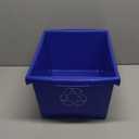 Storex 4 Gallon (15L) Recycle Bin, 14.8 x 7.87 x 11.25 Inches, Blue (61505A06C)