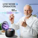 AI Ultrasonic Retainer Cleaner, 250ML Retainer Cleaner Machine for Dentures, Mouth Guards, Braces, Toothbrush Heads, Jewelry, Ring, 50kHz Digital ultrasonic Cleaner with 4 Modes (Black)