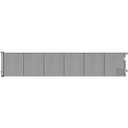 Reinforced 150 Inch Extra Wide Dog Gate with Cat Door 12.5 Ft Extra Long Baby Gates for Large Openings 37 Tall Retractable Pet Gates for Wide Openings Large Pet Gate with Cat Door, Gray