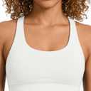 Buauty Mid Impact Sports Bras for Women with Removable Padded, Medium Support Racerback Bra Strappy Yoga Bras for Fitness (XL)