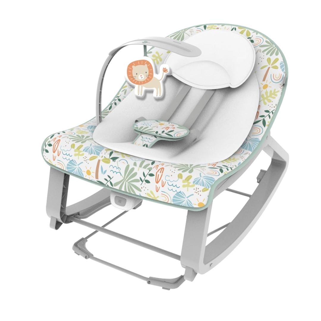 Ingenuity Keep Cozy 3-in-1 Grow with Me Vibrating Baby Bouncer Seat & Infant to Toddler Rocker, Vibrations & Toy Bar, 0-30 Months Up to 40 lbs (Madi)