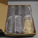 Flickering Flameless Candles with Remote Timer, 6pcs LED Battery Operated Candles with Embedded String Lights Grey, D3 H6