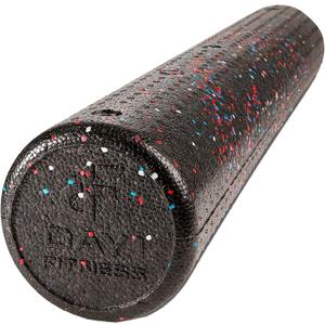 Day 1 Fitness High Density Muscle Foam Rollers - Sports Massage Rollers for Stretching, Physical Therapy, Deep Tissue, Myofascial Release - Ideal for Exercise and Pain Relief USA Speckled, 36"