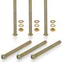 6 Pcs Screws and Nuts for Bed Support Legs(9cm-3.54 inch)