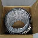 4 Inch 8FT Dryer Vent Hose,Flexible Insulated Air Ducting,Vent Hose PVC Aluminum Foil with 2 Clamps for HVAC Ventilation(Grey)