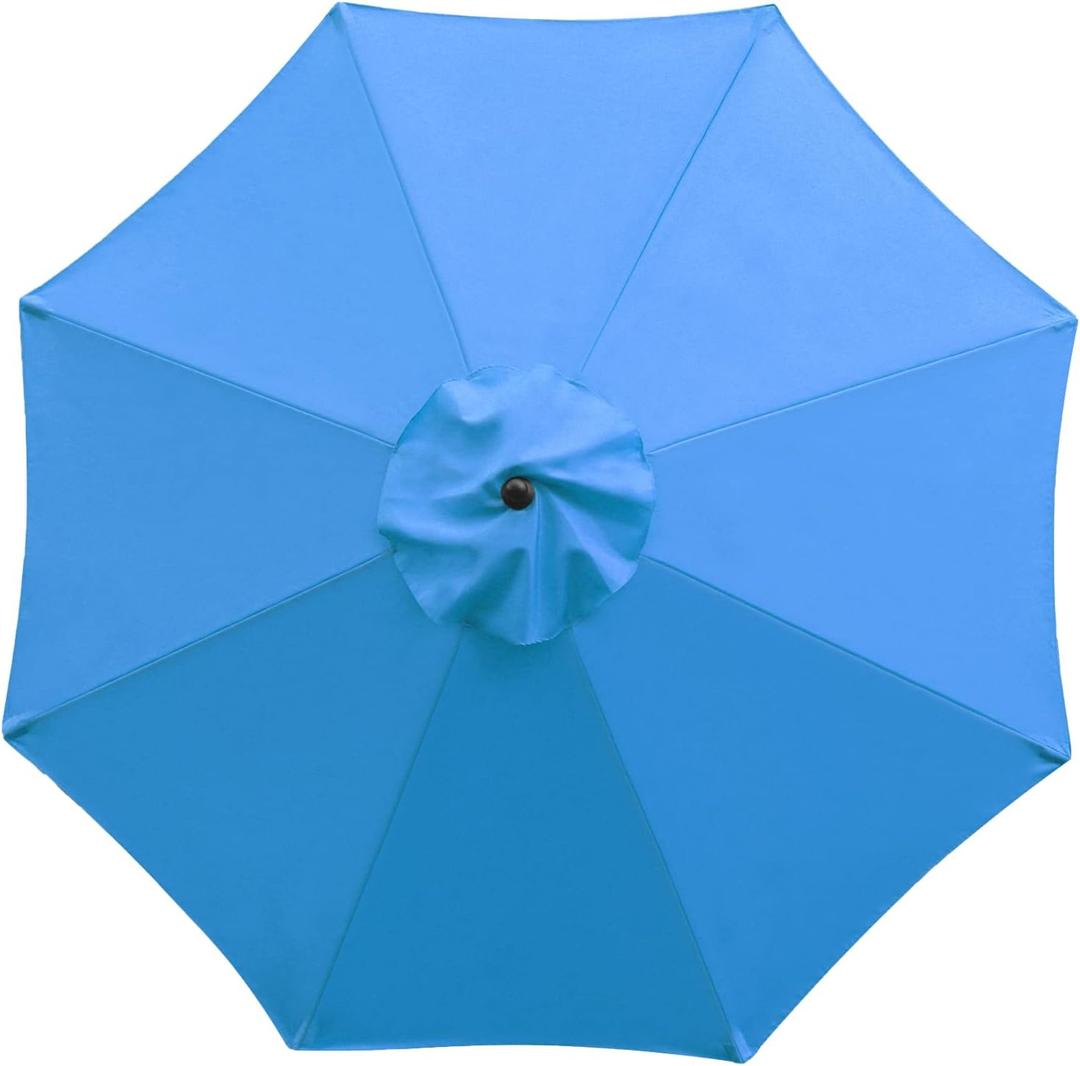 Sunnyglade 9ft Patio Umbrella Replacement Canopy Market Umbrella Top Outdoor Umbrella Canopy with 8 Ribs