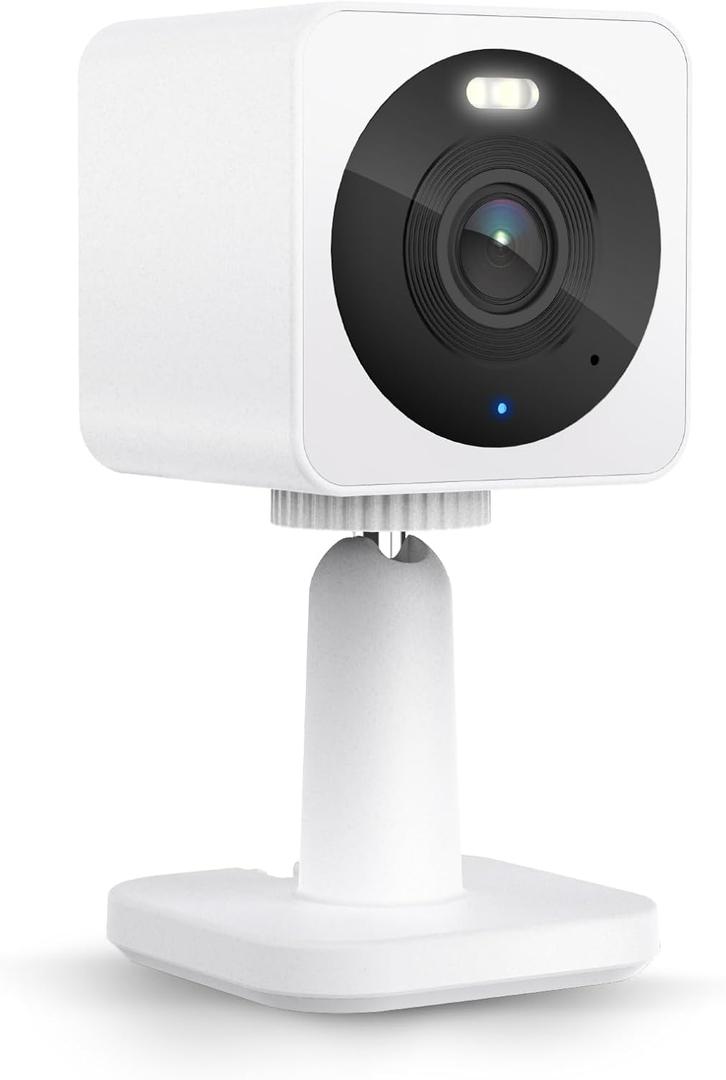 Wyze Cam OG Indoor/ Outdoor 1080p Wi-Fi Smart Home Security Camera with Color Night Vision, Built-in Spotlight, Motion Detection, 2-Way Audio, Compatible with Alexa & Google, White, Free Expert Setup