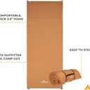 Teton Outfitter XXL Sleeping Pad for Cot, Extra Thick Comfortable Camping Mattress for Adults, Portable Roll-Up Camp Pad, Durable Foam Cushioning