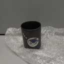 WHJY 10oz Transitional Chinese/Japanese style Handle-less Ceramic Tea cups teacup, Puffer Patter