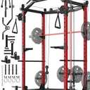 GarveeLife Power Cage with More Training Attachment, Red