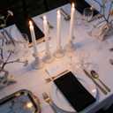 Viyffo Taper Candles, 12 Inch, 20 Pack, White Unscented, Dripless & Smokeless Design, Up to 8-Hour Burn Tall Candlesticks for Wedding, Dinner & Home Decor