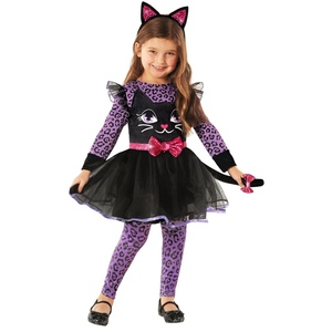 Morph Purple Cat Costume for Kids & Girls - Halloween Cat Costume for Little Girls  Toddler 3-4Y