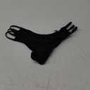 KIWI RATA Women's Brazilian Bikini Bottom Sexy Strappy Swimsuit Ruched Thong Swimwear Bathing Suit Micro Bikinis (Black) Small