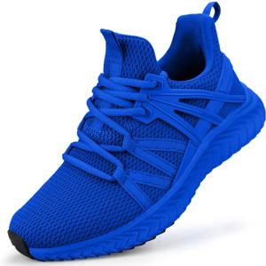 Abboos Womens Slip On Sneakers Women Walking Tennis Shoes Lightweight Casual Sneakers for Gym Travel Work (9, Sapphire Blue)