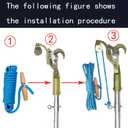 2 x PR-20 Tree Pruner Rope Replacement, for Jameson Fiscar Big Mouth Manual Pole Saw & Tree Pruner,20 feet long with a 5/16-inch Diameter(with Wooden Handle)