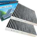  Pack of 2 BW157 Cabin Air Filters for Air Conditioning of AVALON CAMRY COROLLA PRIUS RAV4 Highlander Sienna Venza ES250 ES350 ES300h RX350 RX450H UX200 UX250H CX-9 with Carbon