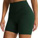 Aoxjox Siren Workout Biker Shorts for Women Tummy Control High Waisted Hidden Scrunch Athletic Gym Yoga Short 5"/6"/7"