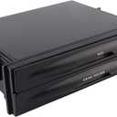 Universal Storage Box, New Universal Car Auto Double Din Radio Pocket Drink Cup Holder+Storage Box