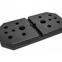 Set Of 4, 12.50 Lbs Each Rectangular 15" x 7.5" Machine Weight Plate for Training