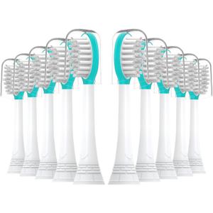 Kids Replacement Toothbrush Heads 10 Pack for Philips Sonicare Electric Toothbrush Soft Brush Head for Child 7+ for Boy Girl,Blue (Over 7 Years Old-blue)