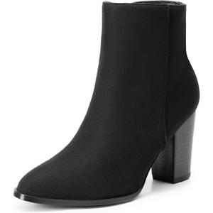 DREAM PAIRS Women's Ankle Boots Chunky Block Heel Booties (8)