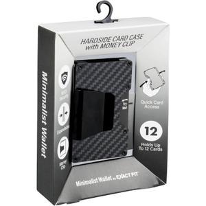 Genuine Carbon Fiber Business Card Holder Ultra-Lightweight Unbreakable Slim Design for Professionals Pocket-Sized Luxury - Glossy/Matte Finish - Black - Matte