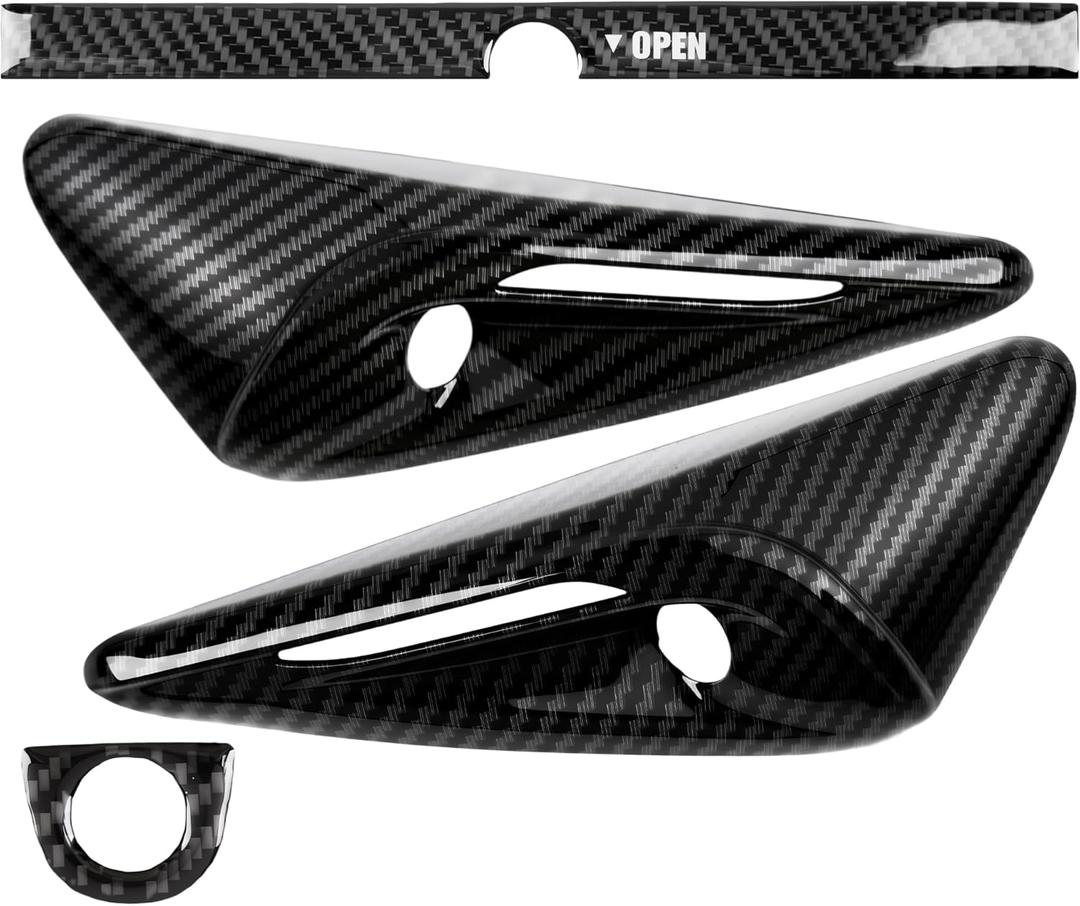 frani Exterior Camera Covers Trim Kit 3Pcs Designed for Tesla Model Y Juniper(Standard/Premium/Performance) 2025-2027-Side Camera Protection Cover,Front/Rear Camera Decor, Easy to Install