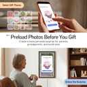 NexFoto Large Digital Picture Frame 24 Inch Touchscreen, WiFi Electronic Photo Frame 64GB, Add Pics from Google Photos, Upload Photo/Video via App/USB, Gifts for Christmas/Mom/Grandparents, Walnut