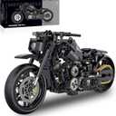 HIGH GODO Technic Motorcycle Building Set, 1:8 Scale MOC Motorcycle Model Kit for Adults, Collectible Cool Toys Gifts for Teens 14+ (538 PCS)