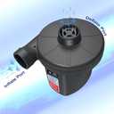 Quick-Fill Electric Air Pump with 3 Nozzles, AC 110V-120V Portable Inflator Deflator for Inflatables Pool Float Toys Air Mattress Bed Couch Swim Ring Tube Raft