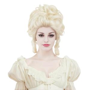 Rugelyss Short Wavy Blonde Wig Big Bouffant Beehive Wigs for Women fits 70s 80s Costume or Halloween Party