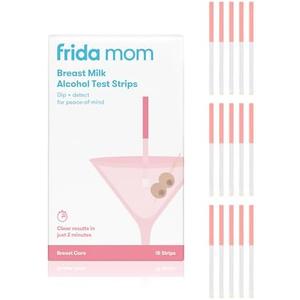Frida Mom 14ct Breastmilk Alcohol Test Strips, Detects Alcohol in 2 Mintues for Peace of Mind, Use at Home or On The Go Test Strips