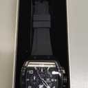 OLEVS Men Black Watch Big Face Dress Casual Original Waterproof Watch for Men Chronograph Silicon Band 