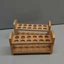 EISCO Test Tube Rack, 9 Inch - 12 Tube Capacity - Wooden, Beechwood