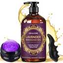 Massage Oil for Massage Therapy,Lavender Oil with Massage Roller Ball & Thumb Saver,SPA Relaxing Oi for Soothing,Massage Kit Spa Gifts for Him Her,Gifts for Men Women