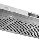 VIKIO HOME 36 Inch Under Cabinet Range Hood, 980CFM Fast Venting Ducted
Kitchen Hood With 3 Speed Gesture & Touch Control, Stainless Steel Stove Vent Hood With LED Light And 2 Baffle Filters