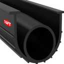 Jin&Bao Garage Door Bottom Weather Stripping Rubber Seal with T-Ends 5/16" - Protect Your Garage from Weather, Insects, and Dust with Premium Garage Door Draft Stopper16FT, Black