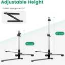 Overhead Tripod for Mini Projector, 360° Adjustable Overhead Phone Mount, Tabletop Tripod for Cookie Decorating Online Video and Draw Recording, Compatible with Phones, Webcam, and Mini Cameras