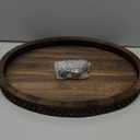 Wooden Decorative Tray-1611.8in Wood Beaded Coffee Table Decor Tray, Rustic Farmhouse Decor Tray for Living Room, Bathroom, Kitchen Dining Table, Serving Tray Home Decor (Distressed)