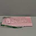 MEETION Wireless Keyboard and Mouse, Full-Sized Cordless Keyboard with Wrist Rest, 3 DPI Adjustable Mouse, Keyboard and Mouse Set with 2.4GHz USB Receiver, for PC/ Computer/ Laptop/ Windows/ Mac, Pink